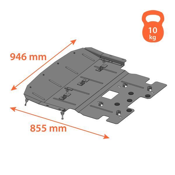 Защита на BMW 5 (2010-2016 г.) VI поколение (F10/F11/F18) вкл. с Рестайлингом 1.0613.bmw фото